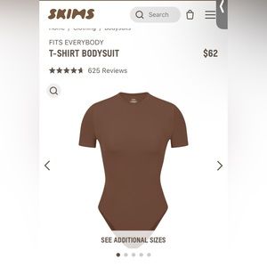 SKIMS Fits Everybody T Shirt Bodysuit